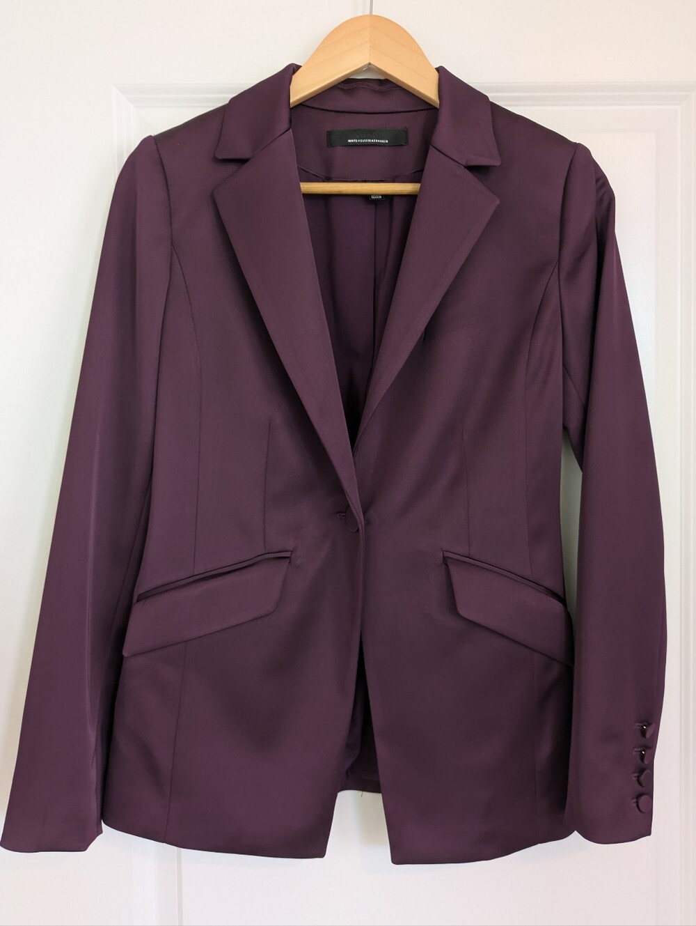 White House Black Market Plum Tailored Blazer
